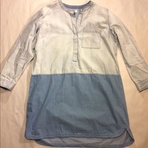 Adorable Double-Toned Chambray Dress Size XL